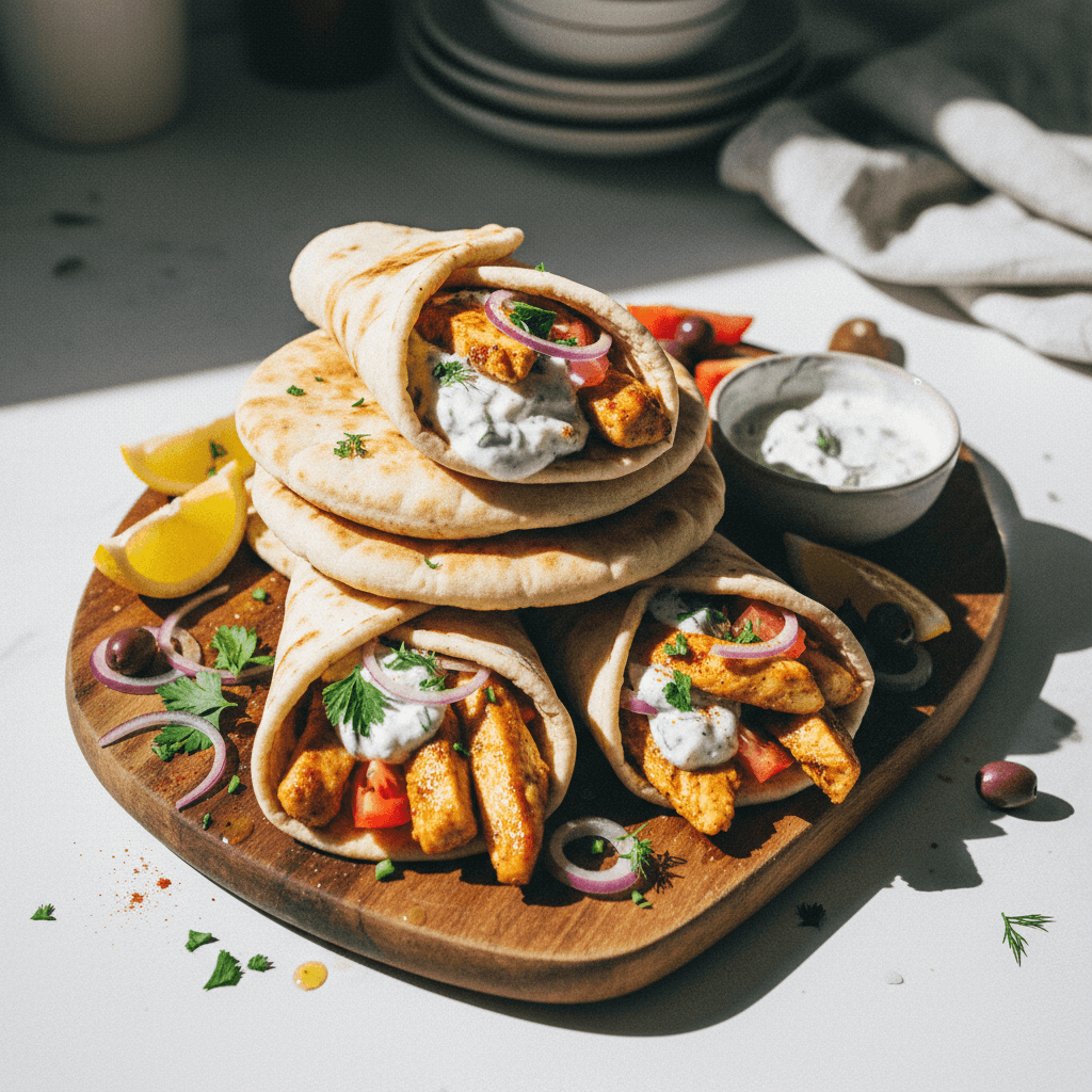 Homemade Chicken Gyros
