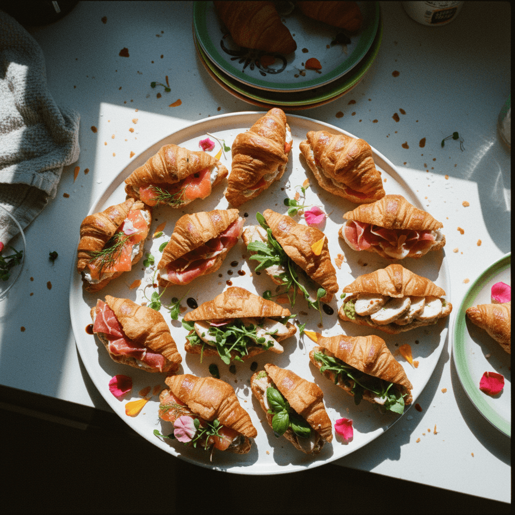 Miniature Croissant Sandwiches