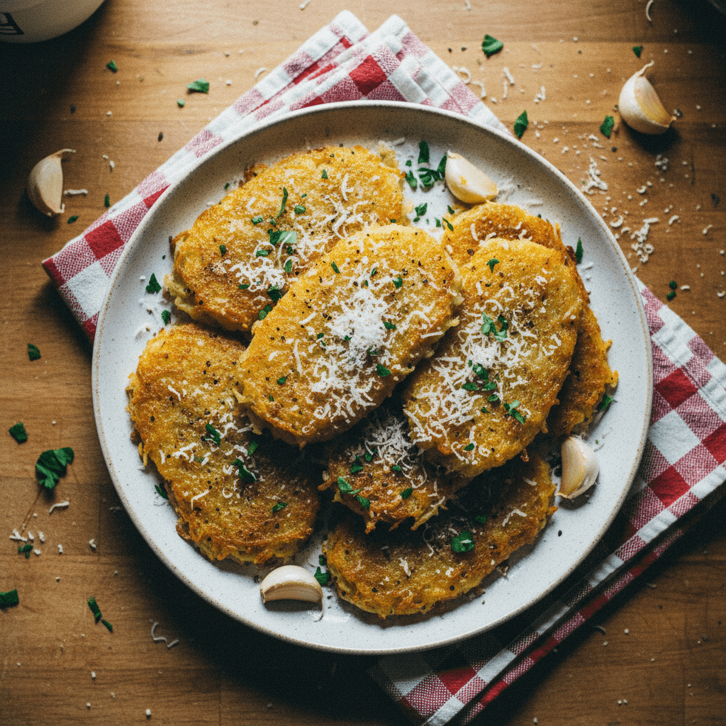 Garlic Parmesan Hashbrowns