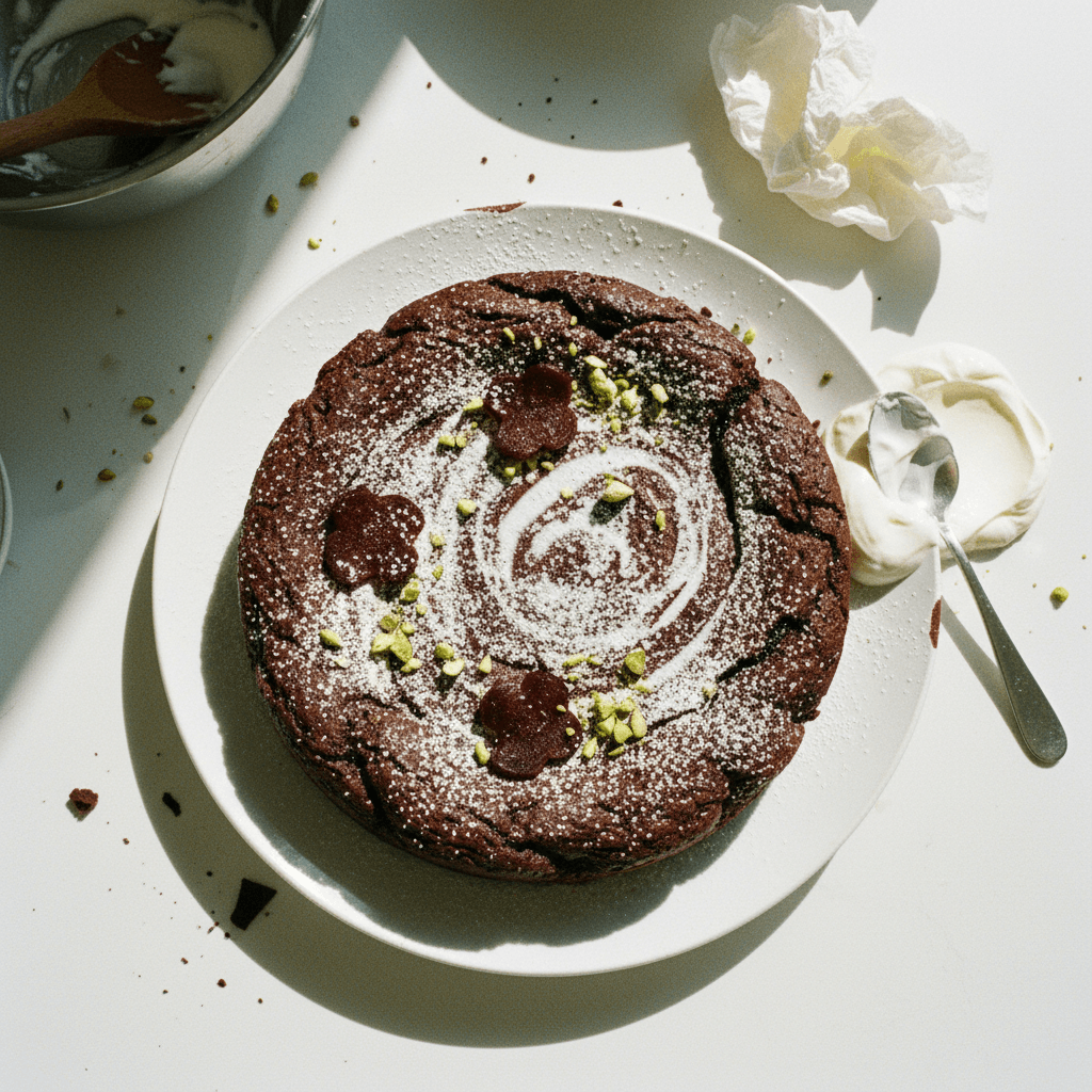 Chocolate Beet Sour Cream Cake