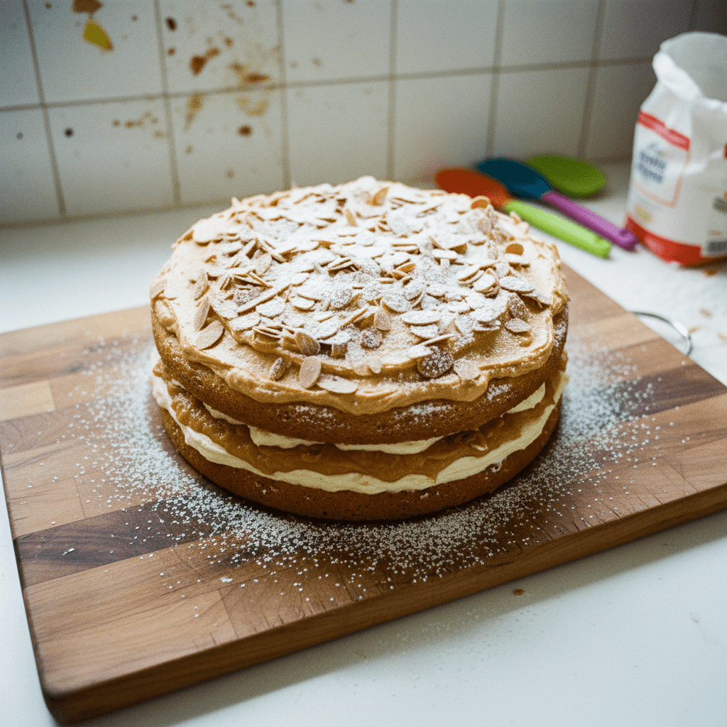 Almond Croissant Cake