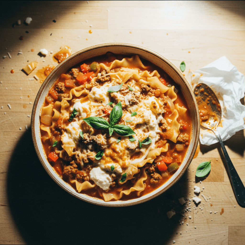 Lazy Lasagna Soup (or Lasagna in a Bowl)