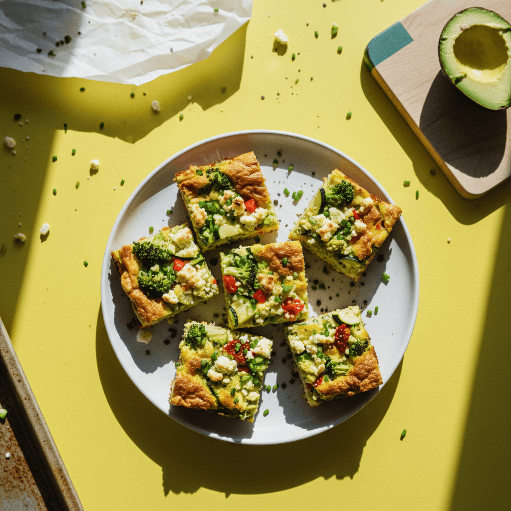 Low Carb Veggie Breakfast Bars