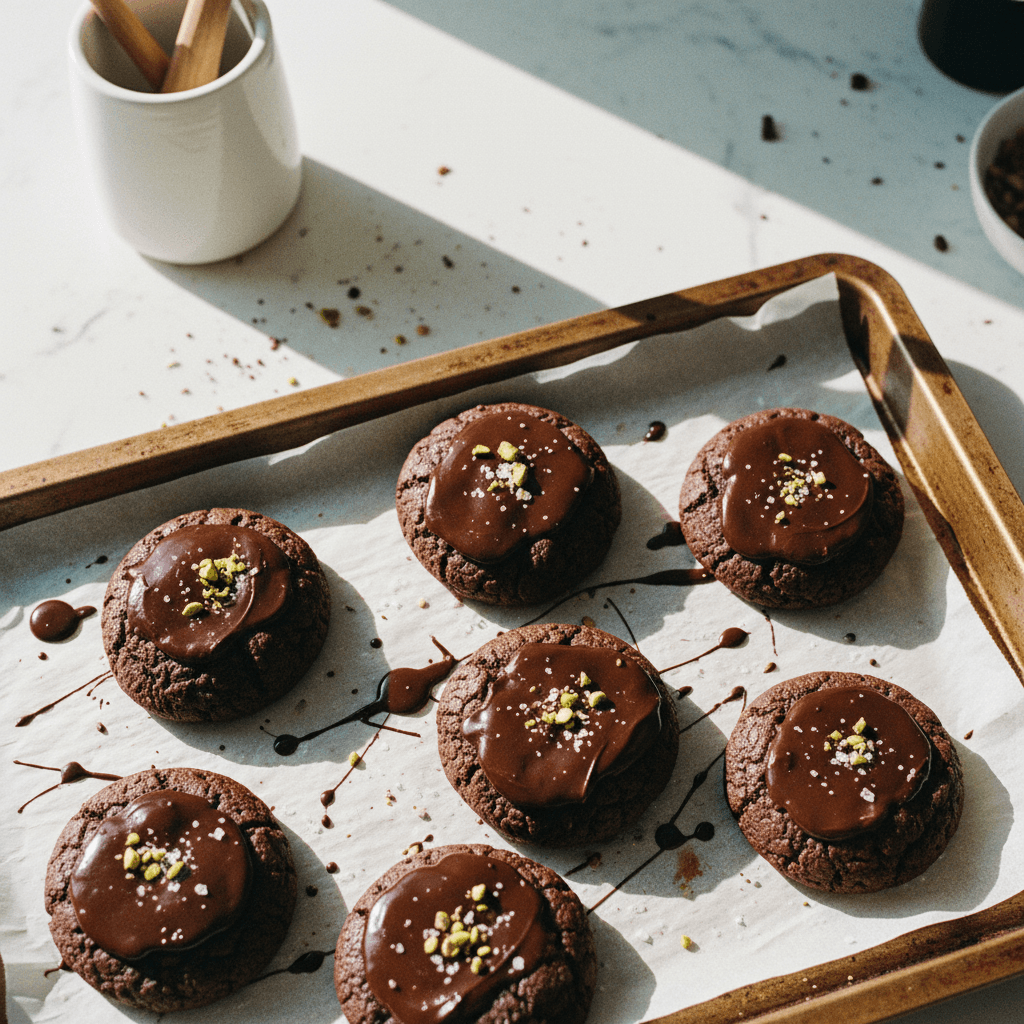 Healthy Double Chocolate Cookies
