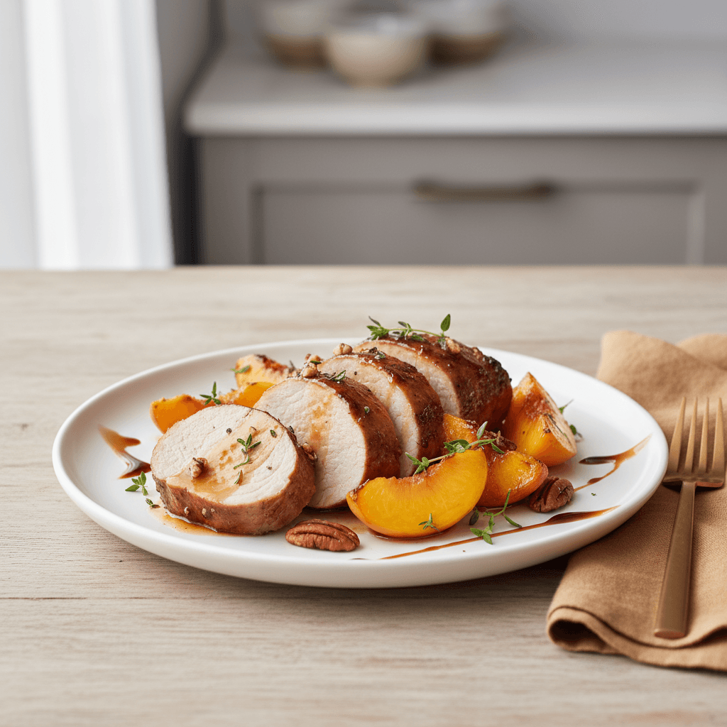 Pork Tenderloin with Peaches