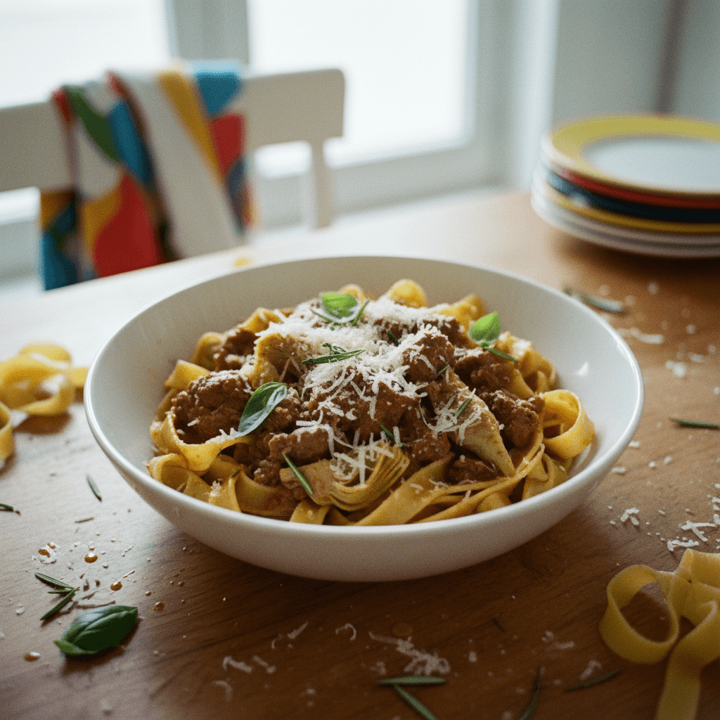 Lamb & Artichoke Pappardelle