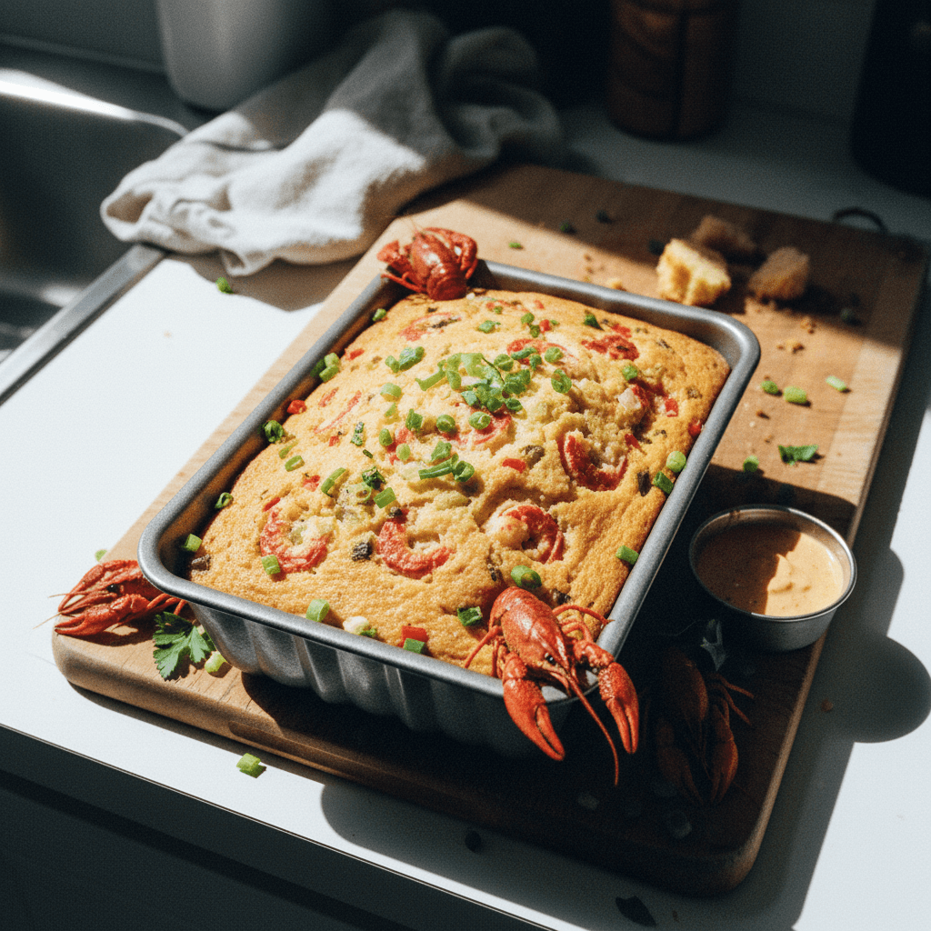 Crawfish Cornbread