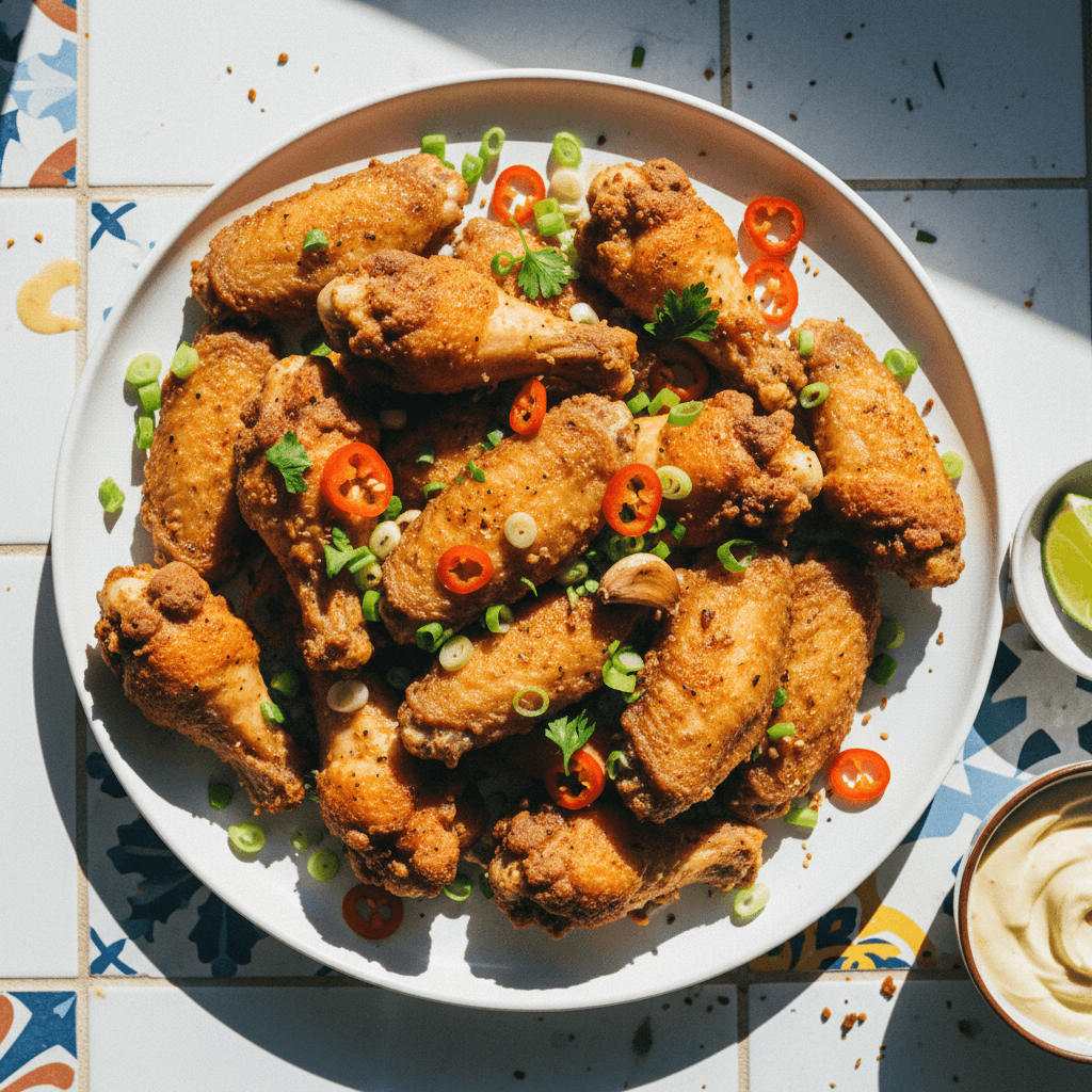 Flavorful Crispy Fried Chicken Wings