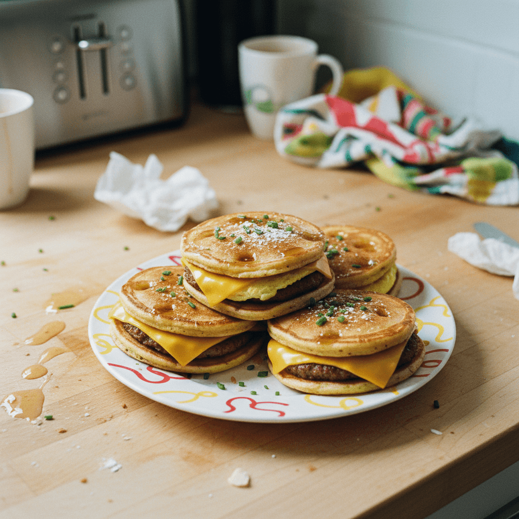 Sausage, Egg, and Cheese McGriddles (Meal Prep)