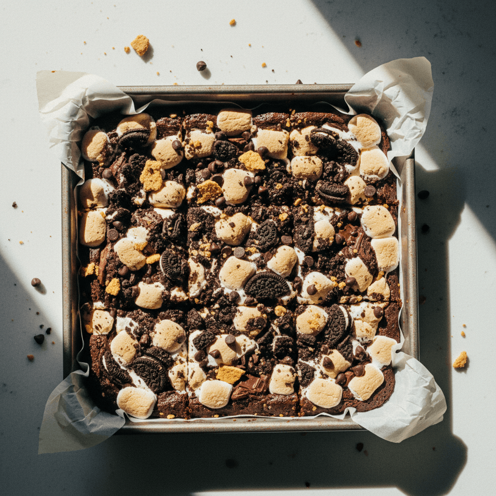 Oreo S'more Brownies