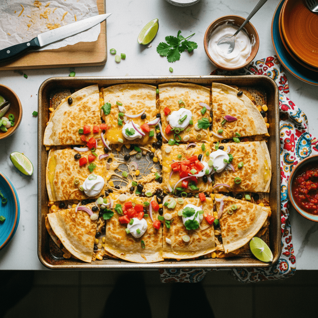 Sheet Pan Quesadillas