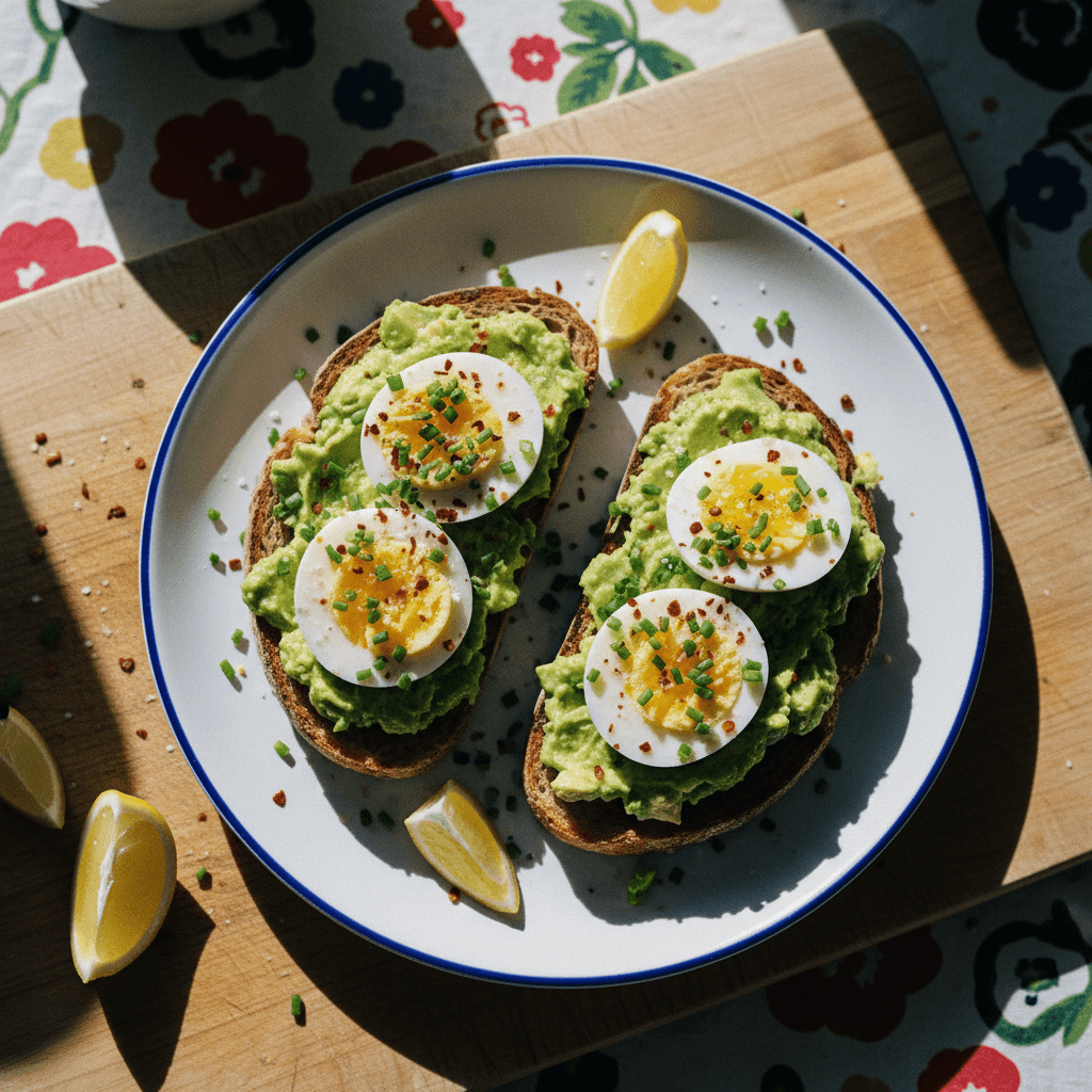 High-Protein Egg and Avocado Toast
