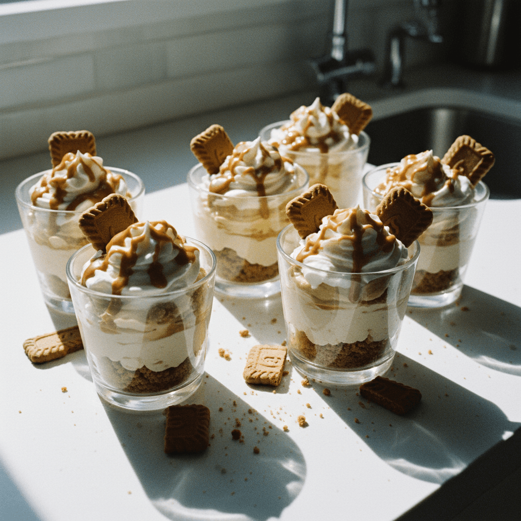 No-Bake Biscoff Cheesecake Cups