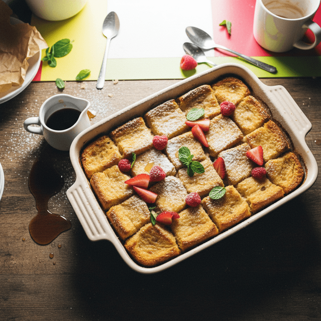 Overnight Brioche French Toast Bake