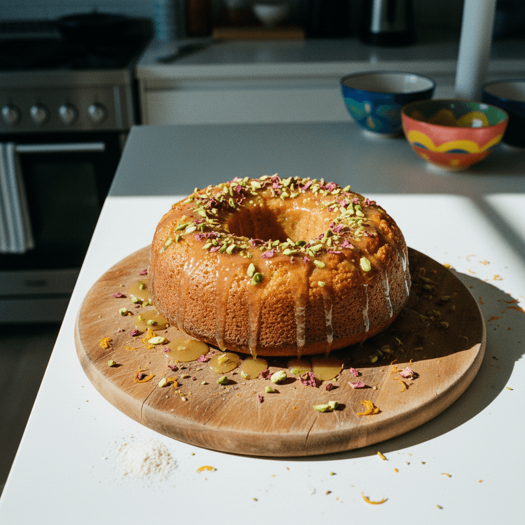 Orange & Cardamom Blender Cake