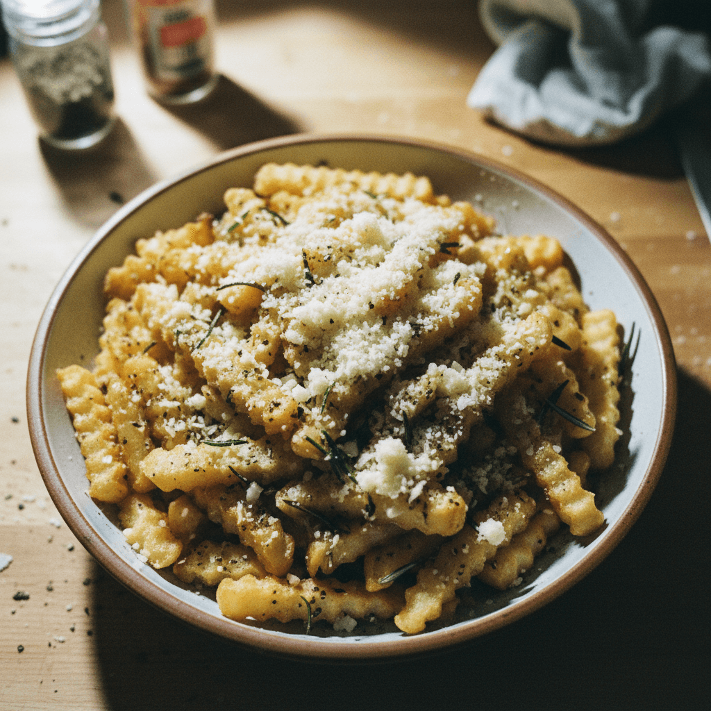 Homemade Garlic Parmesan Fries