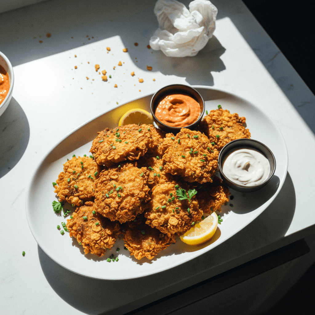 Crispy Mushroom Fritters