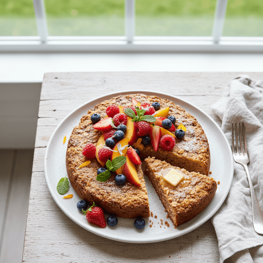 Buttered Oat Cake with Summer Fruits — Alison Roman