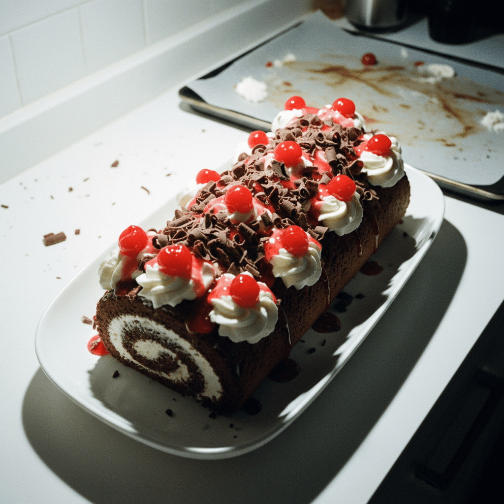 Black Forest Roll Cake
