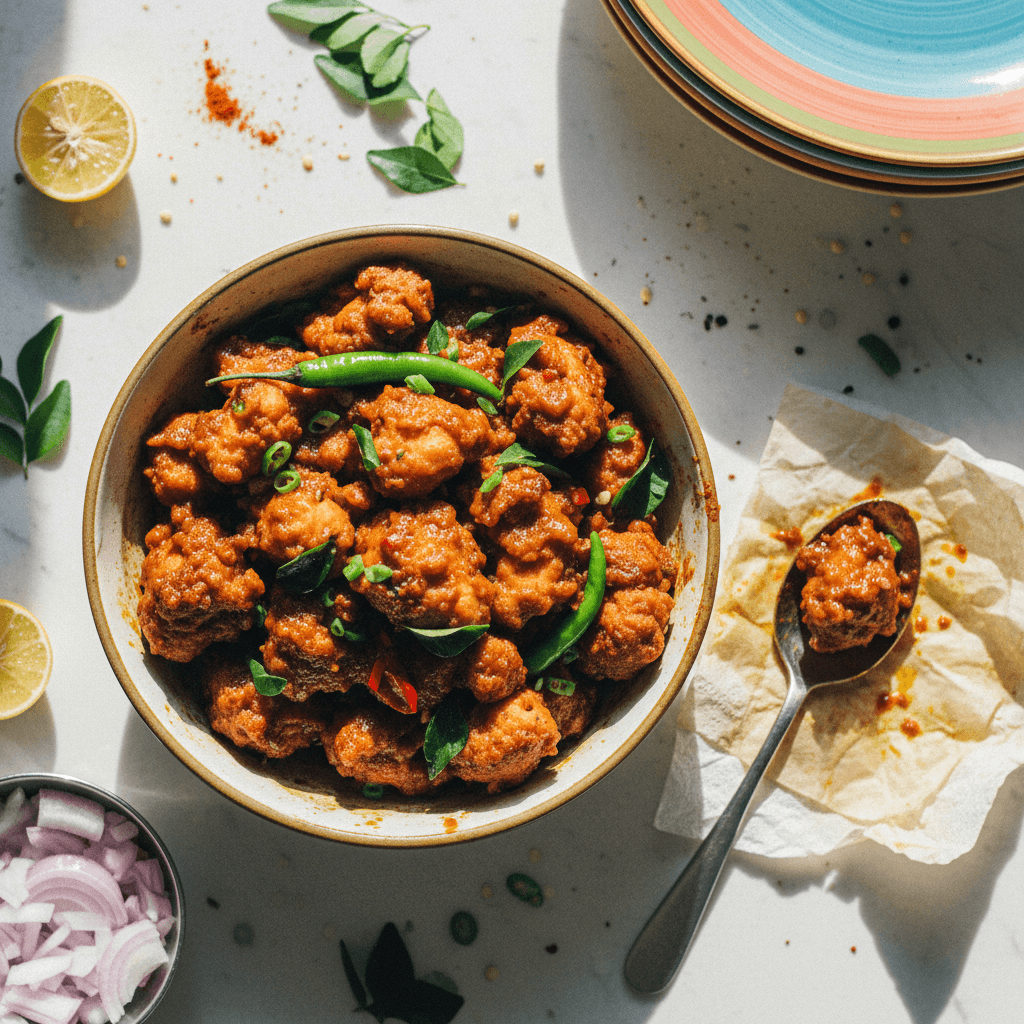 Hyderabadi Style Chicken 65 Gravy