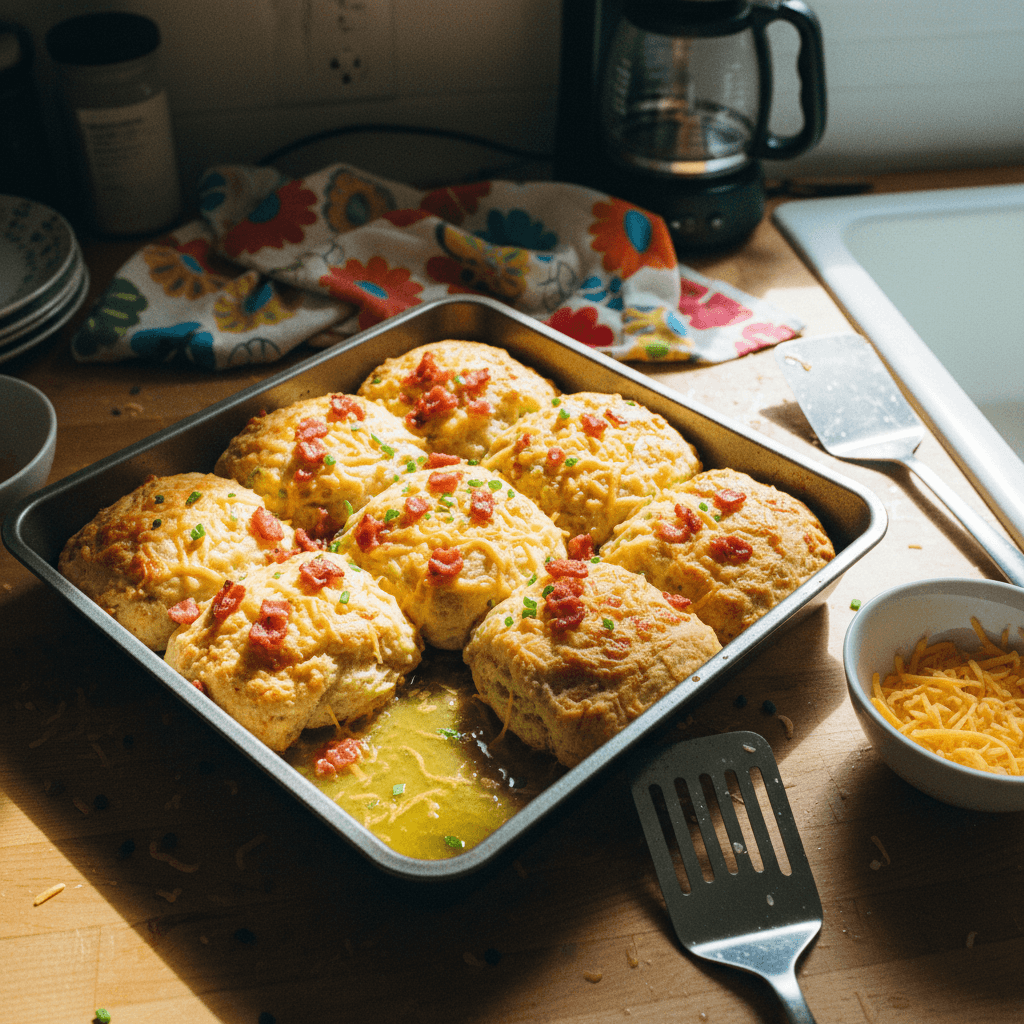 Cheese and Bacon Butter Bath Scones