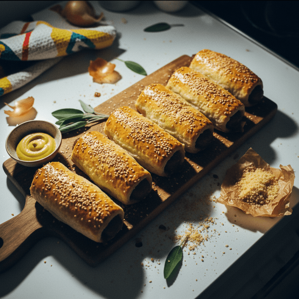Caramelised Onion Sausage Rolls