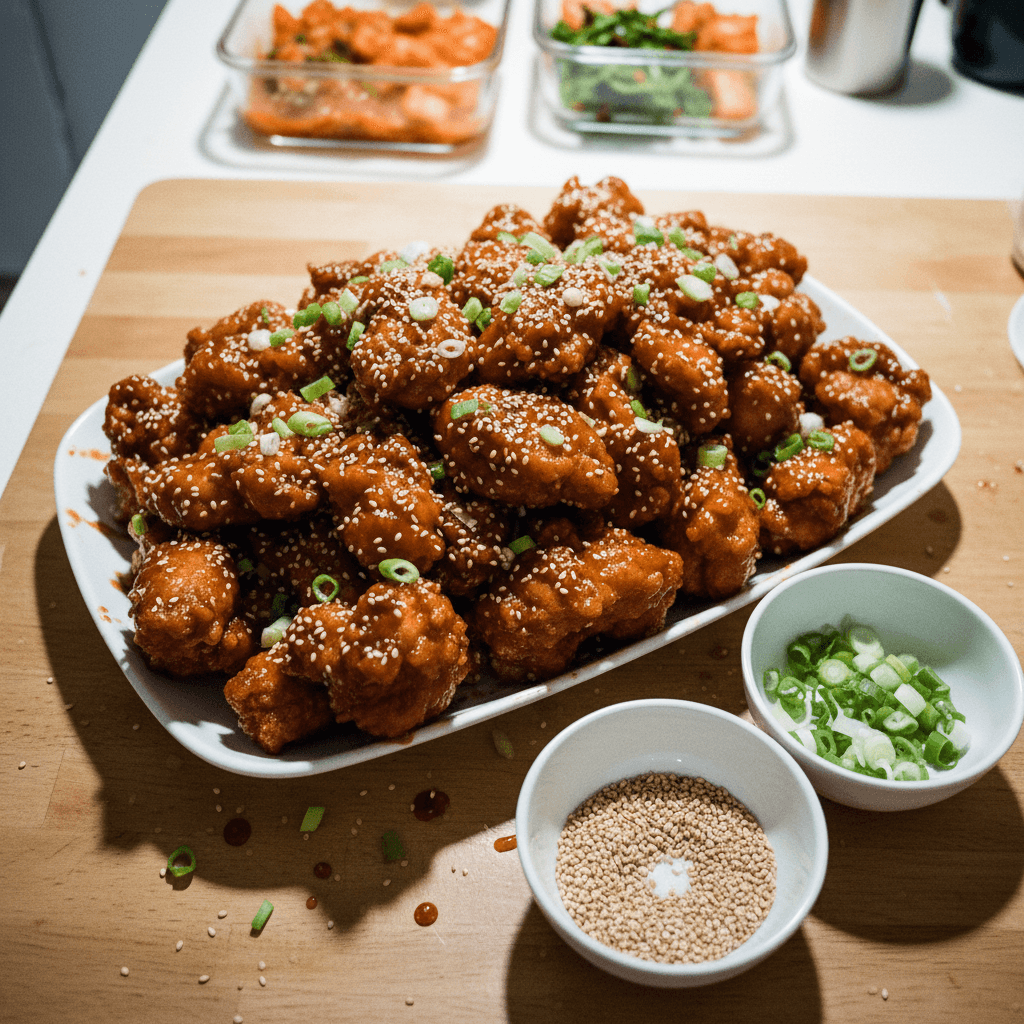 Korean Fried Chicken (Yangnyeom Chicken)