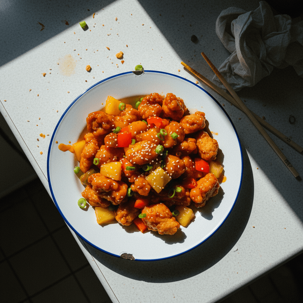Air Fried Sweet & Sour Chicken
