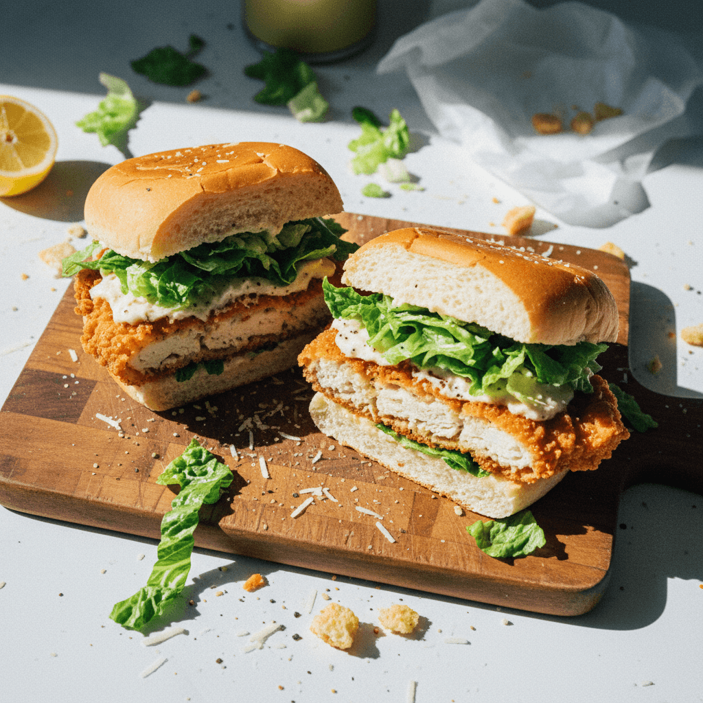 Crispiest Chicken Caesar Sandwich