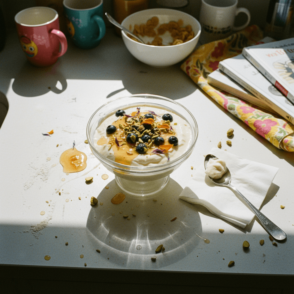 Probiotic Kefir Honey Panna Cotta with Berry Compote