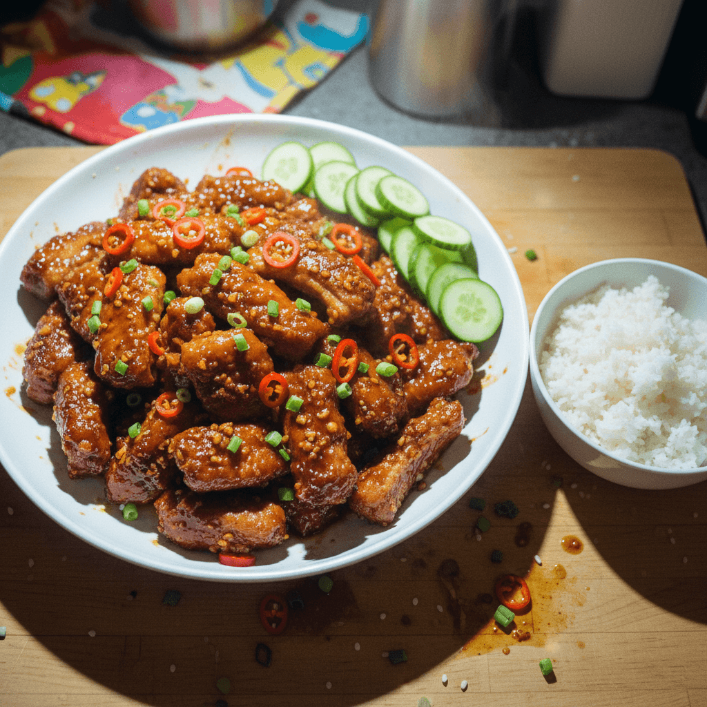 House of Pong's Sticky Pork Riblets (Air Fryer Recipe)