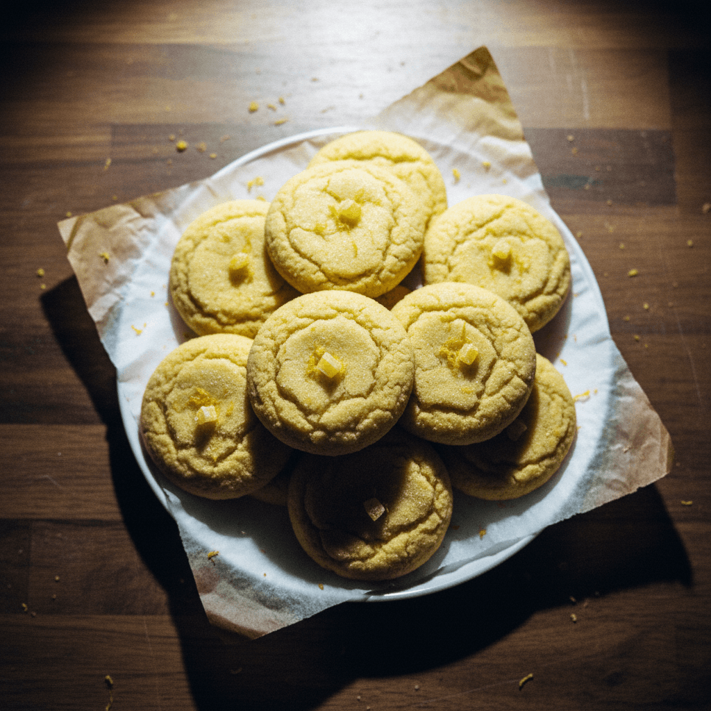 Soft + Chewy Lemon Sugar Cookies
