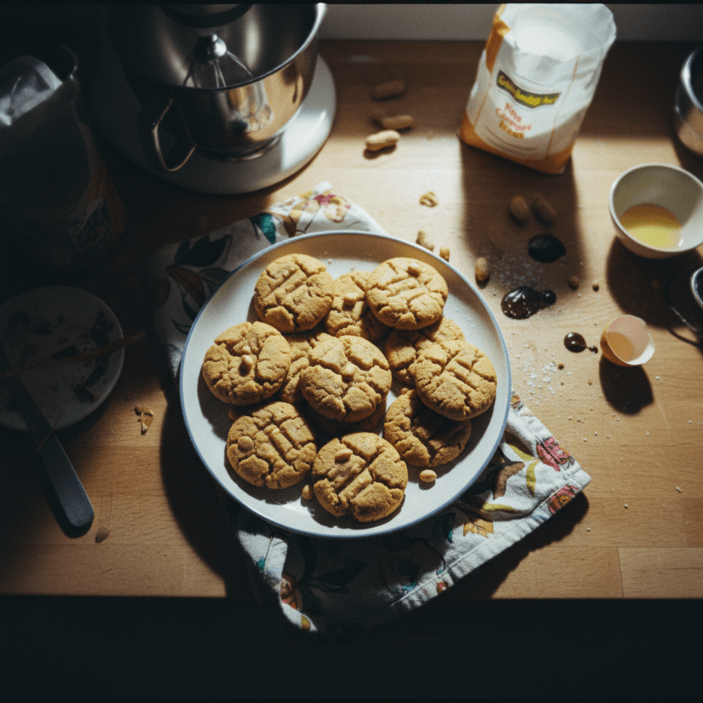 3-Ingredient Peanut Butter Cookies