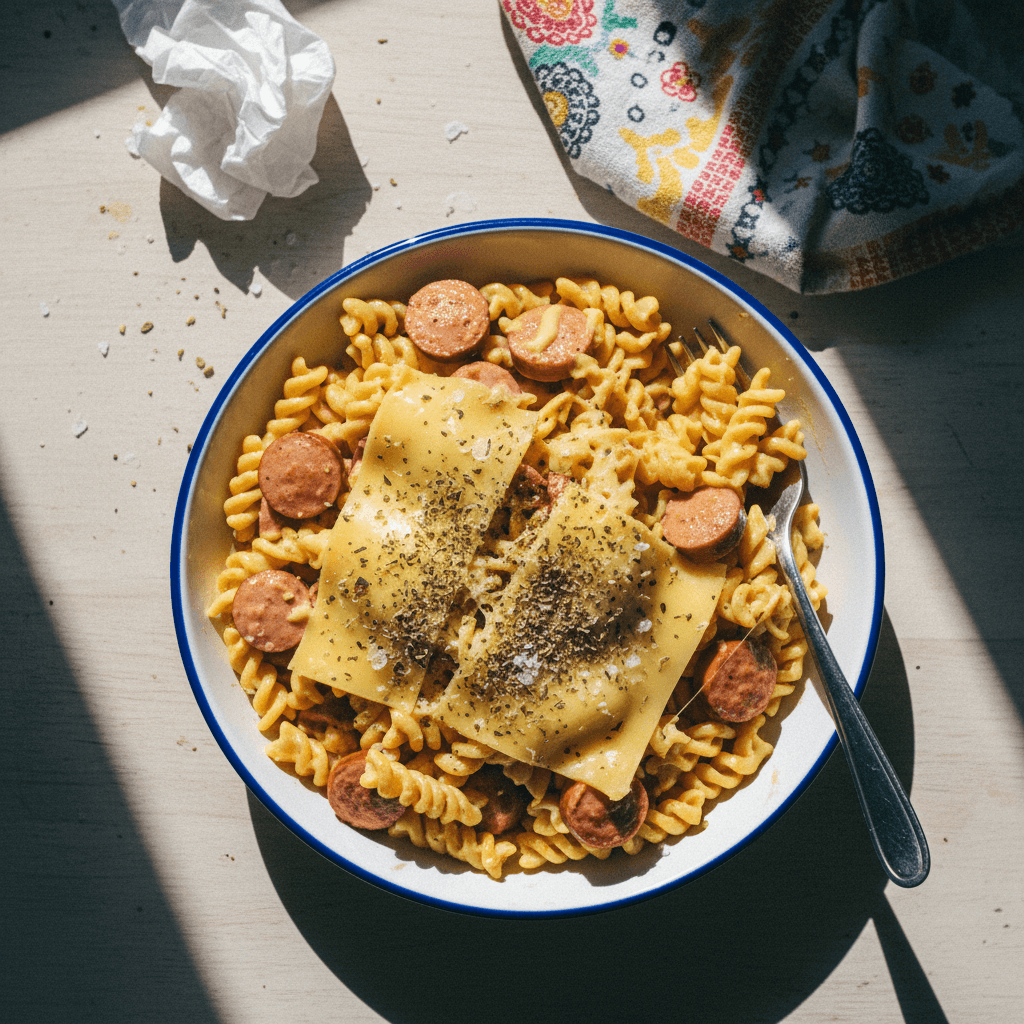 Pasta con Salchichas Frankfurt