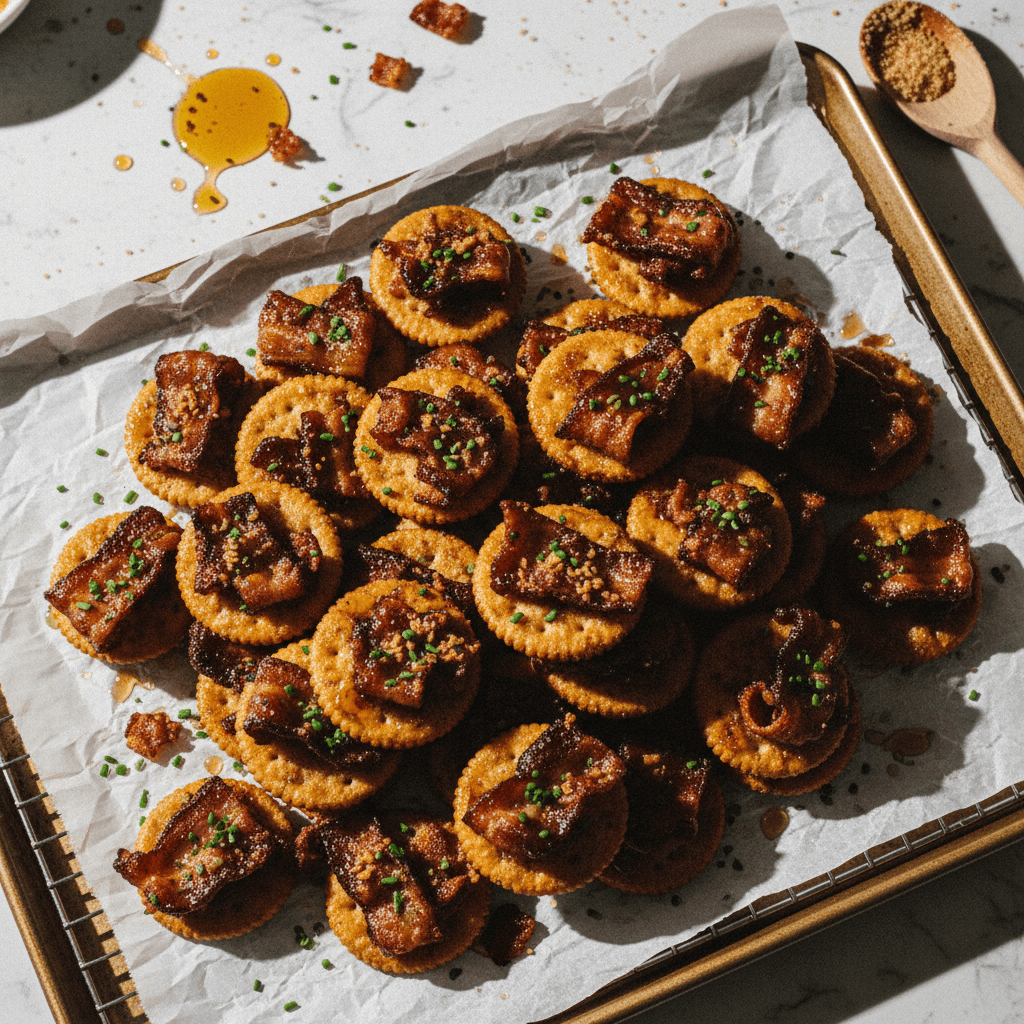 Candied Bacon Crackers