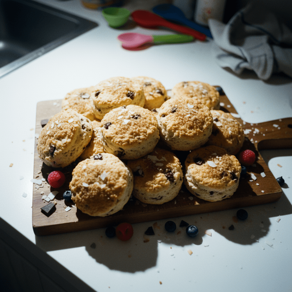 Coconut Chocolate Chip Scones
