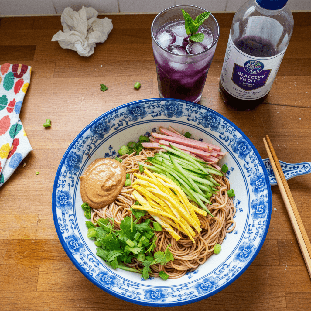 Chinese Cold Noodles with Secret Sauce