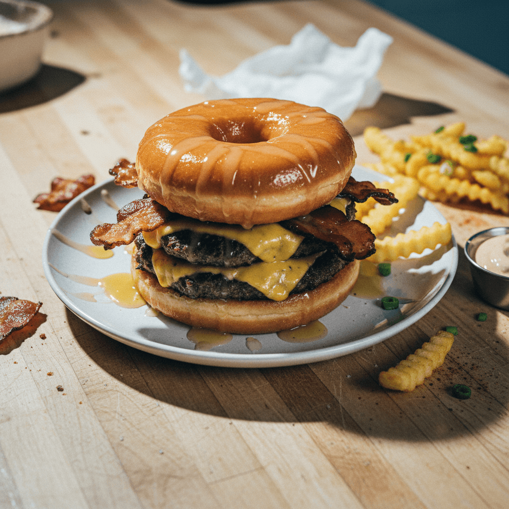 Glazed Donut Smash Burger
