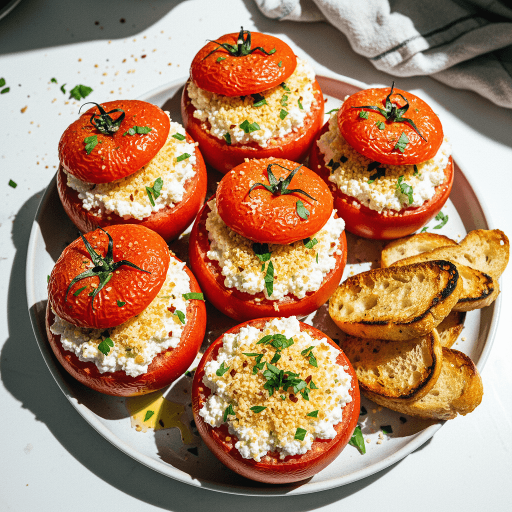 Roasted Stuffed Tomatoes