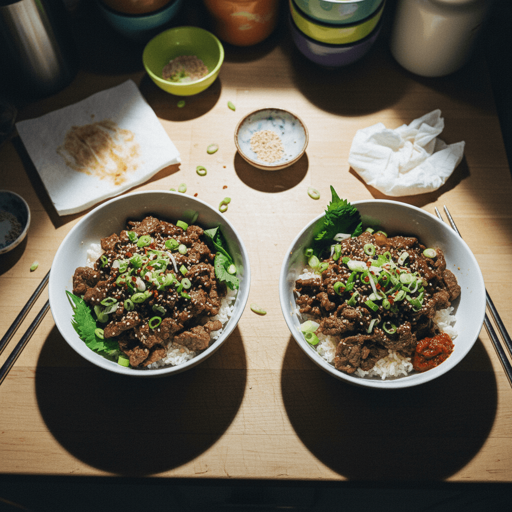 Grass-Fed Beef Bulgogi Bowls