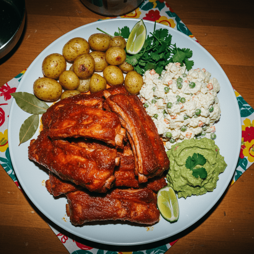 Costillas Adobadas al Horno