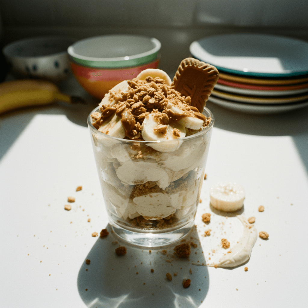 Protein Biscoff Banana Pudding Fluffy Yogurt