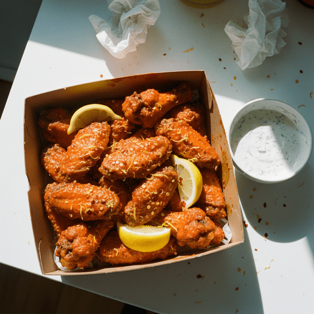 Fiery Lemon Pepper Wings