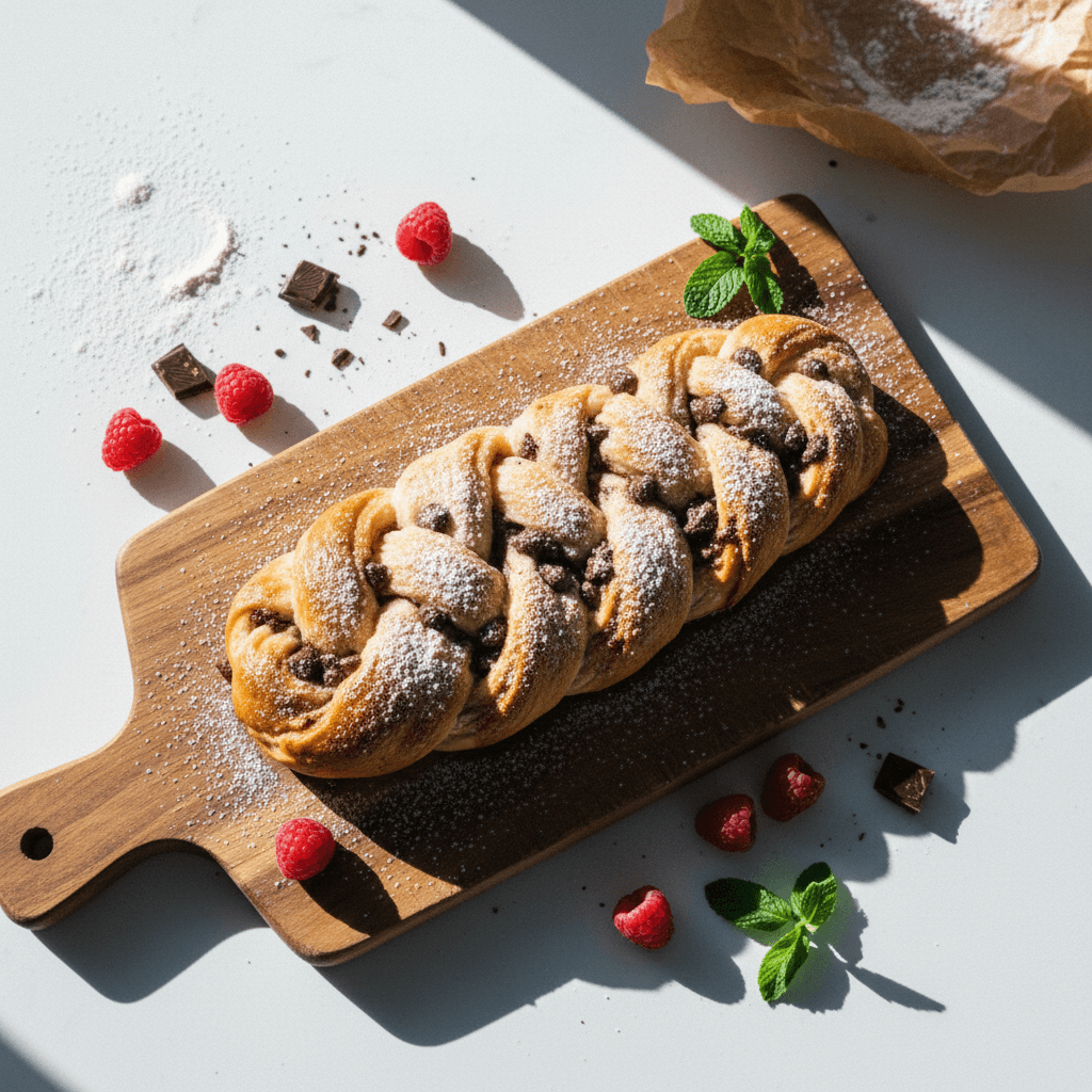 Çikolatalı Örgü Poğaça