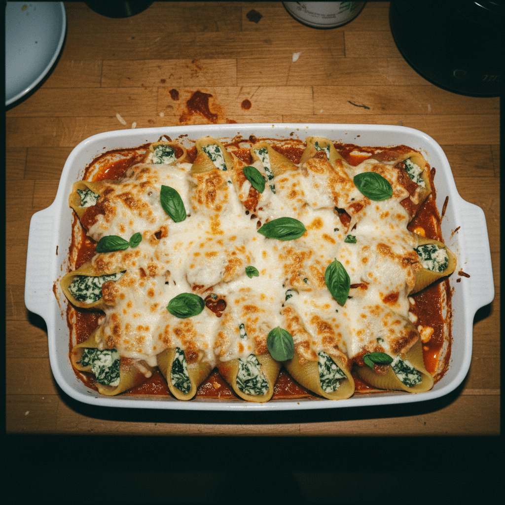 Ricotta and Spinach Stuffed Shells