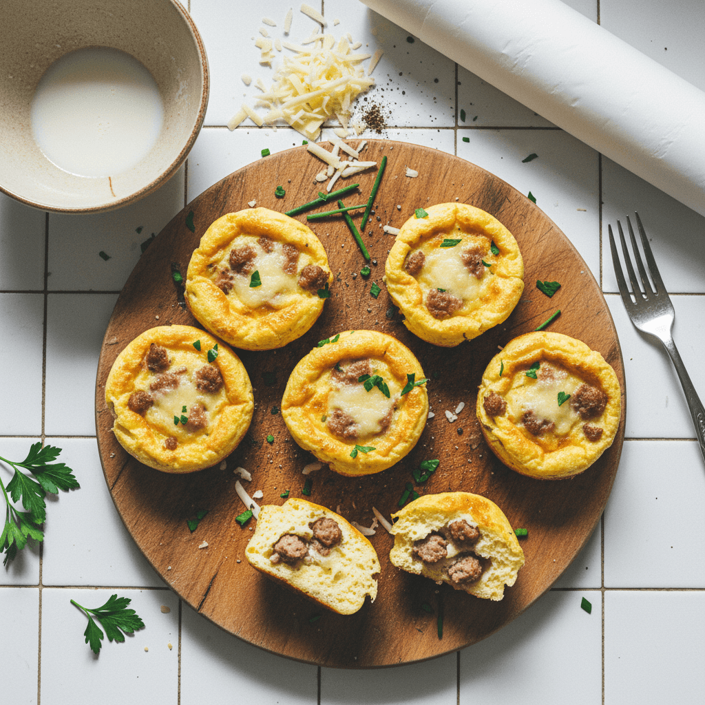 Sausage and Gruyère Egg Bites (Freezer-Friendly)