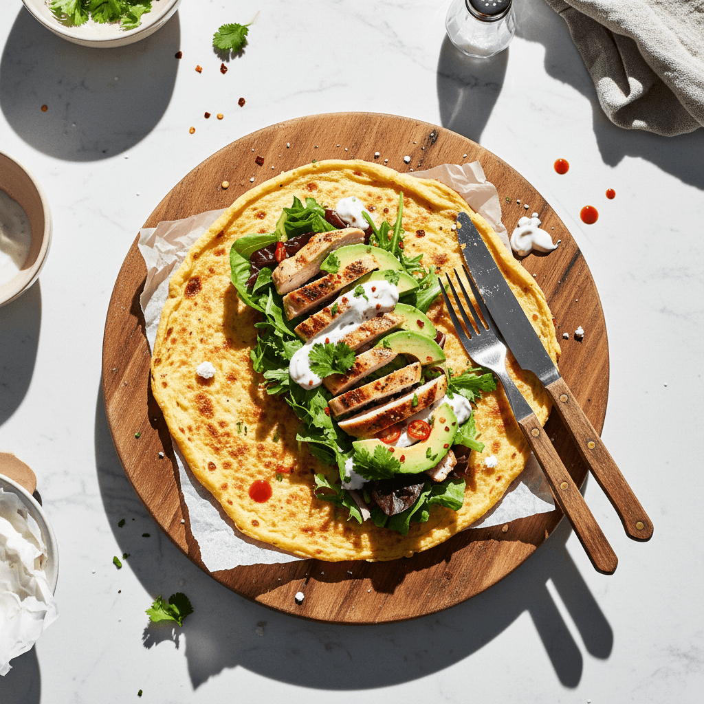 High-Protein Cottage Cheese Wrap