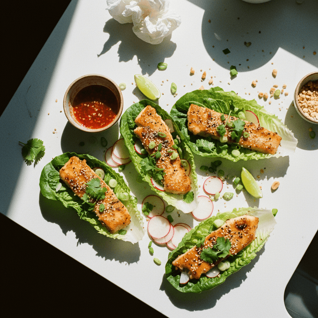 TJ's Miso Cod Lettuce Wraps