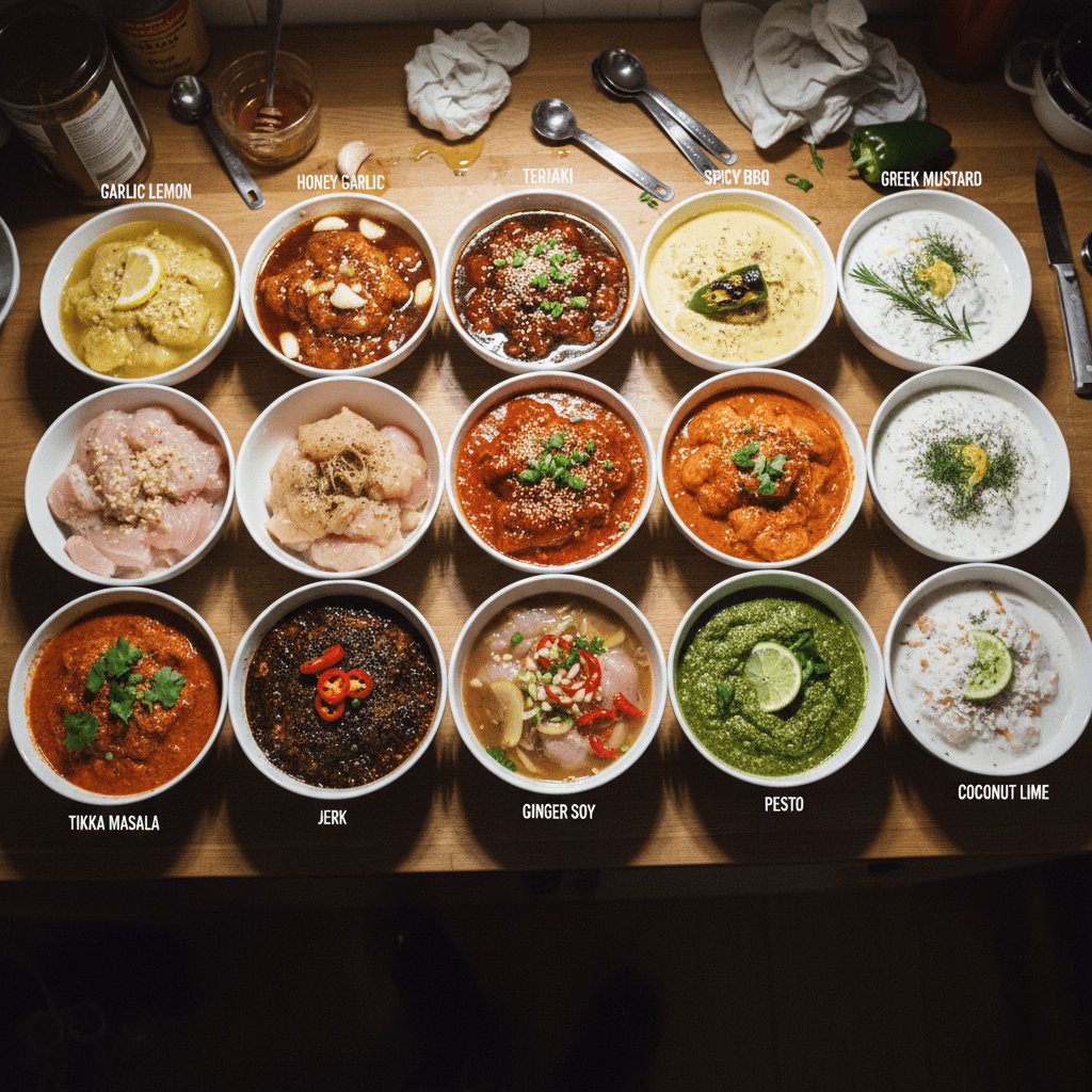 Various Chicken Marinades