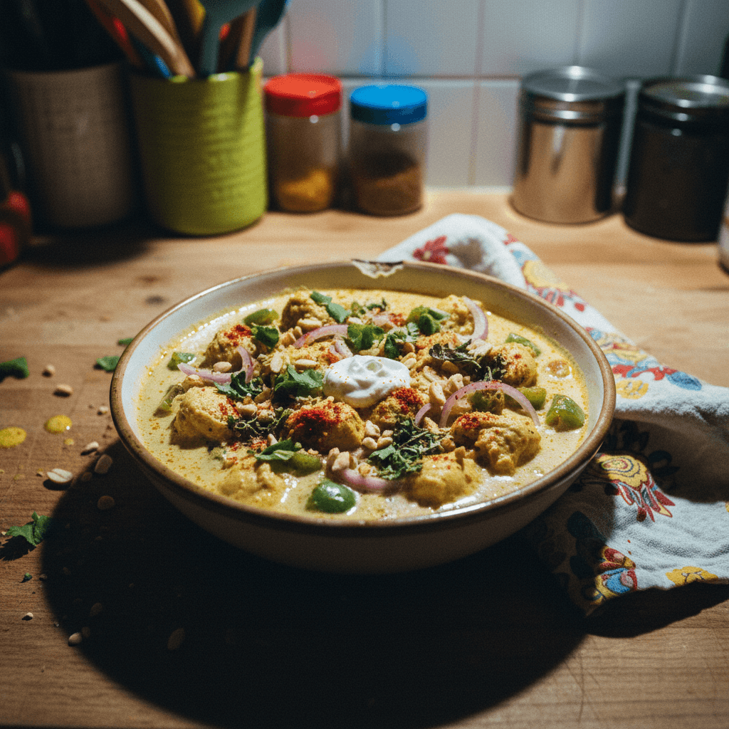 Dahi Shimla Mirch Chicken Curry